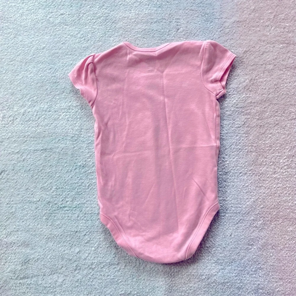 Gymboree Pink Farm Animals Onesie - Size 12-18 Months